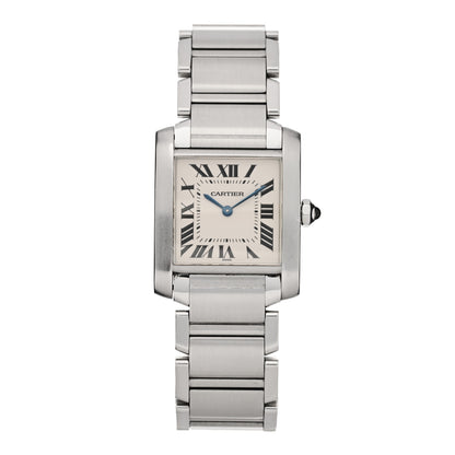 Cartier Stainless Steel 25mm Tank Francaise Quartz Watch 1 of 4