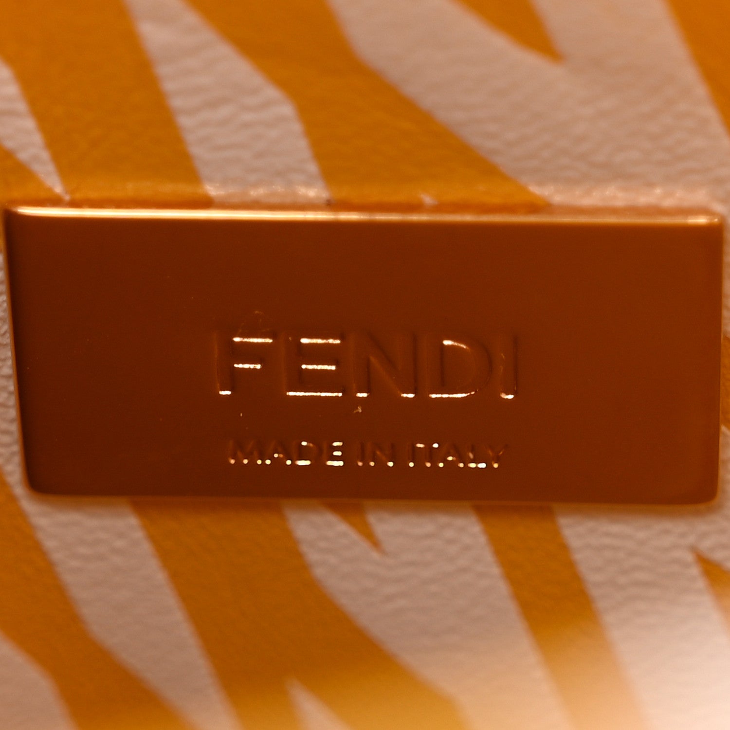 Fendi X SARAH COLEMAN Vitello Liberty Shiny Nappa Plexiglass FF Vertigo Mini Peekaboo Iconic Satchel Mimosa White 7 of 12