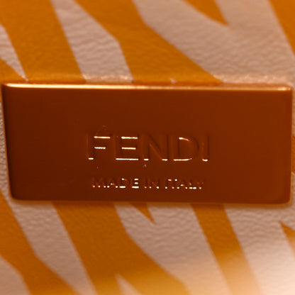 Fendi X SARAH COLEMAN Vitello Liberty Shiny Nappa Plexiglass FF Vertigo Mini Peekaboo Iconic Satchel Mimosa White 7 of 12