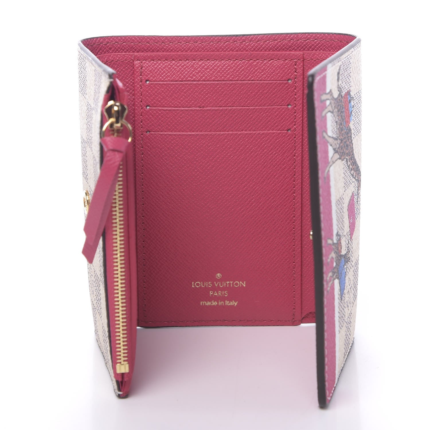 Louis Vuitton Damier Azur 2017 Christmas Animation Victorine Wallet 5 of 7