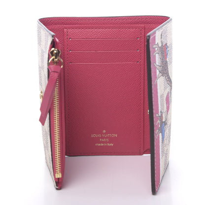 Louis Vuitton Damier Azur 2017 Christmas Animation Victorine Wallet 5 of 7