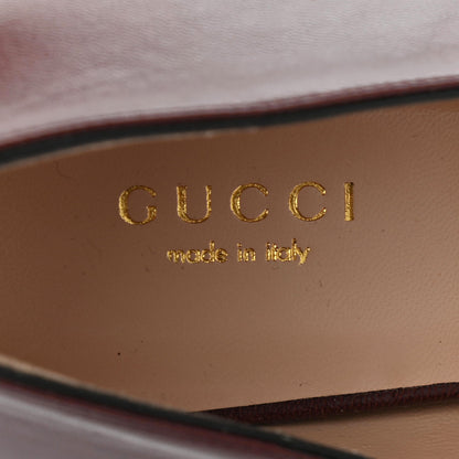 Gucci Malaga Kid Womens GG Marmont Loafers 38 Vintage Bordeaux 7 of 14