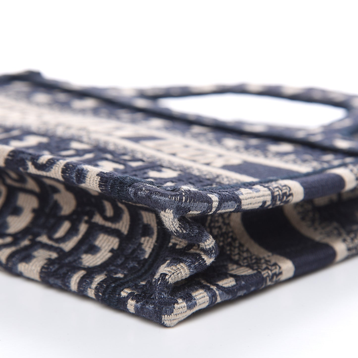 Oblique Mini Book Tote Blue Multicolor
