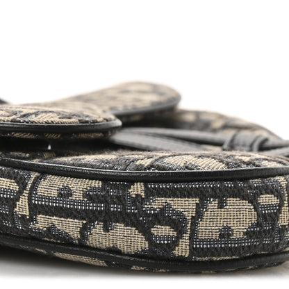 Christian Dior Oblique Mens Mini Saddle Bag Blue 9 of 10