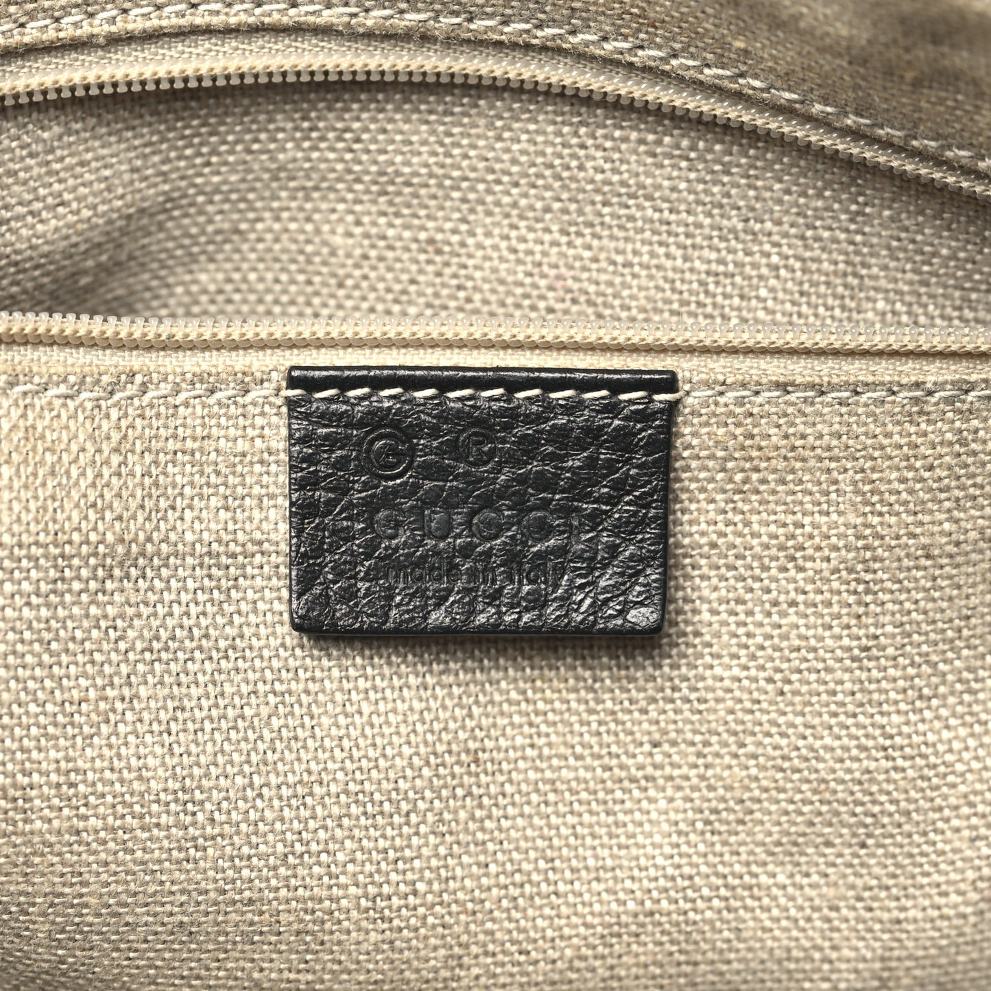 Dollar Calfskin GG Charm Satchel Black