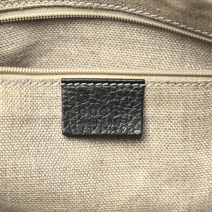 Gucci Dollar Calfskin GG Charm Satchel Black 6 of 12