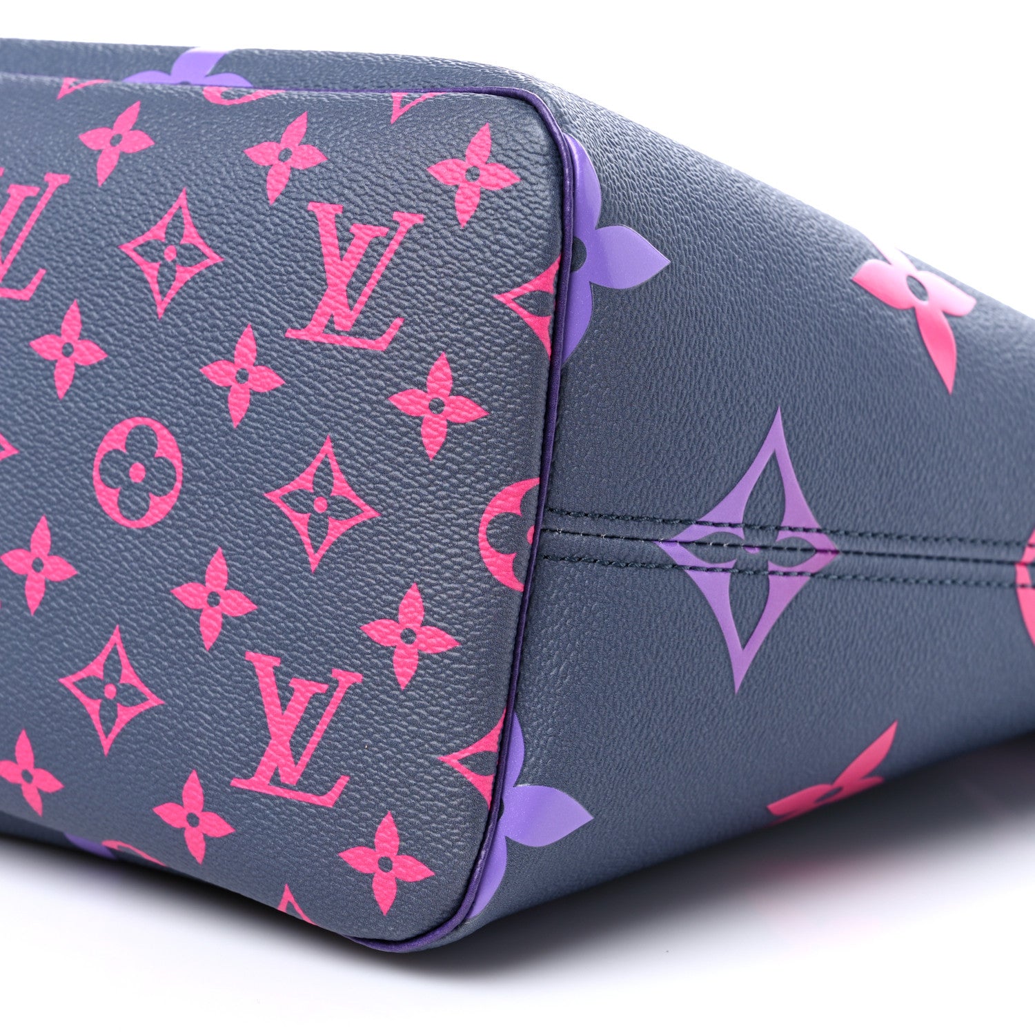 Louis Vuitton Monogram Giant Spring In The City Neverfull MM Midnight Fuchsia 9 of 9