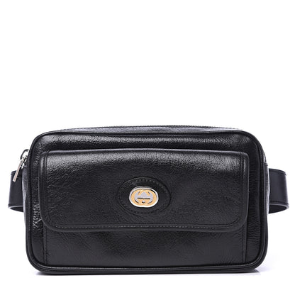 Gucci Fluffy Calfskin Morpheus Belt Bag 85 34 Black 1 of 9