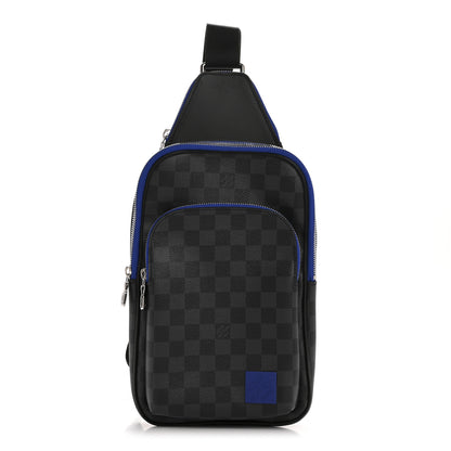 Louis Vuitton Damier Graphite Avenue Slingbag NM Indigo Blue 1 of 13