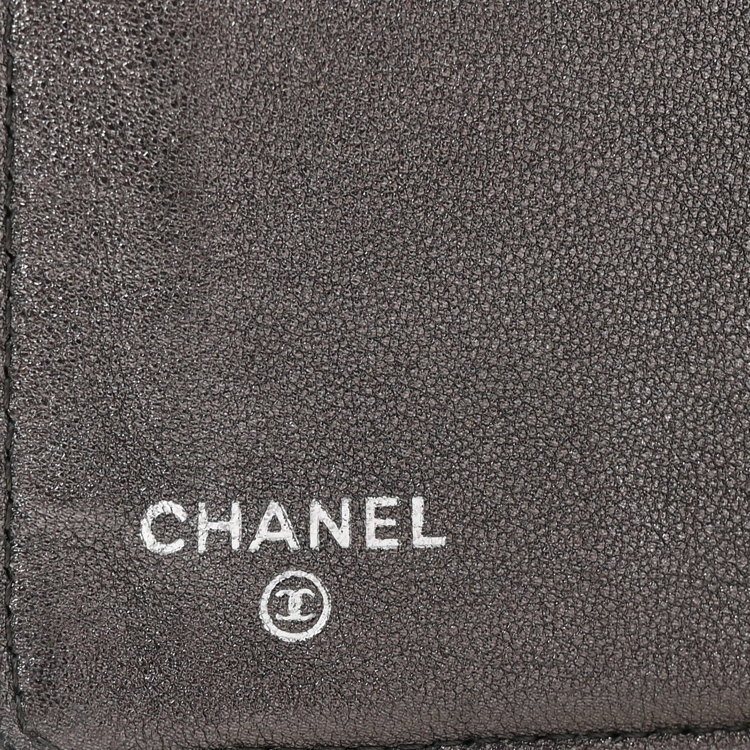 Chanel Metallic Aged Calfskin Quilted Reissue Yen Wallet Silver 6 of 8