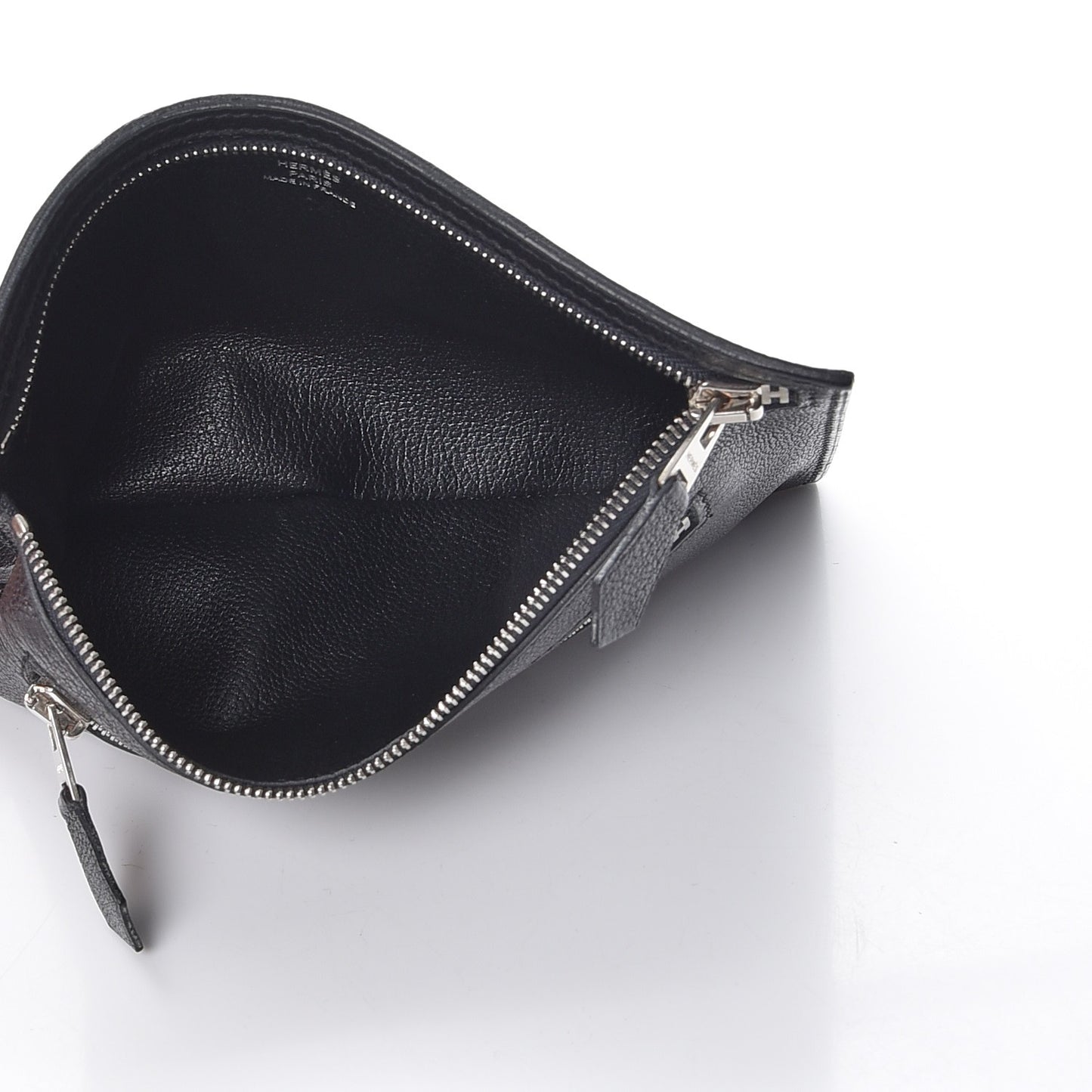 Veau Rodeo Zippered Pouch Black