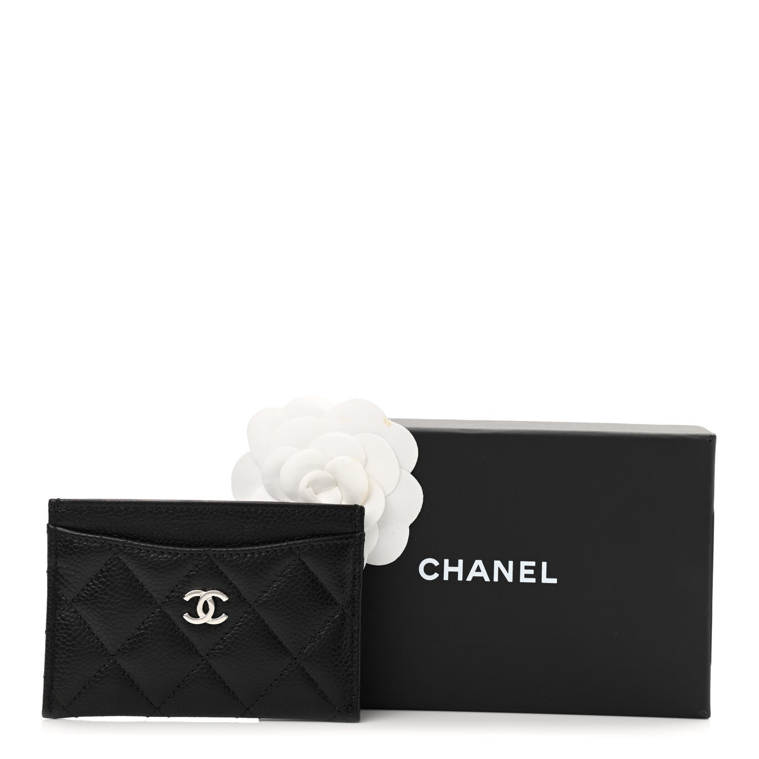 Chanel Caviar Quilted Card Holder Black 9 of 9