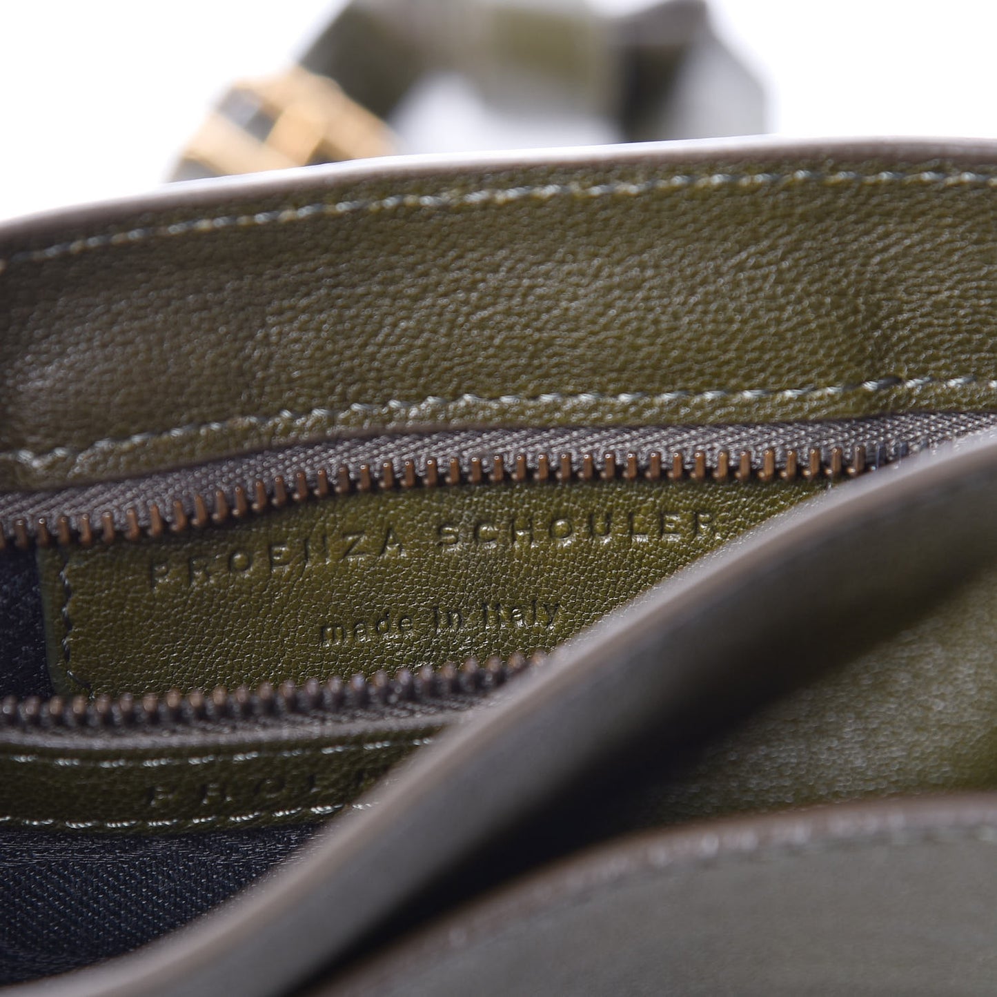 Lambskin PS1 Mini Pouch Messenger Bag Military