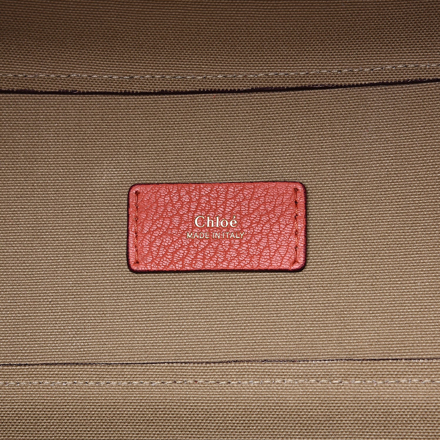 Chloe Lambskin Medium Everston Satchel Coral 6 of 12