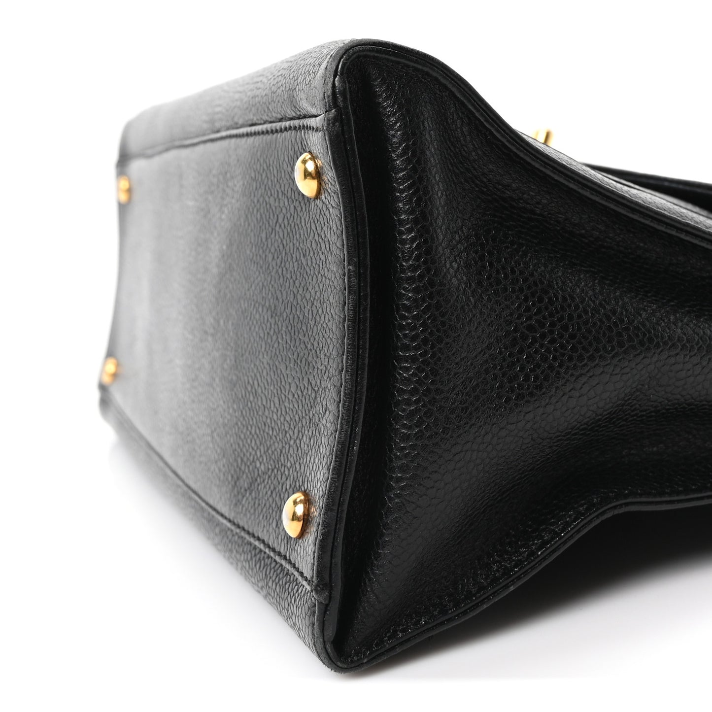 Caviar Flap Shoulder Bag Black