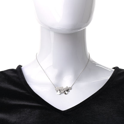 Tiffany Platinum Diamond Mini Paper Flowers Cluster Pendant Necklace 2 of 6