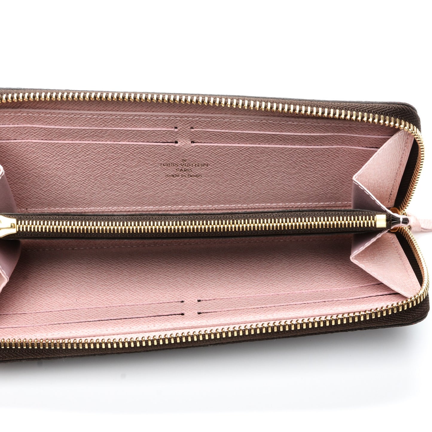 Monogram Clemence Wallet Rose Ballerine
