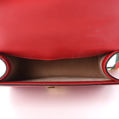 Gucci Calfskin Mini Sylvie Chain Shoulder Bag Hibiscus Red 5 of 11