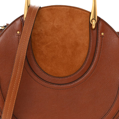 Chloe Calfskin Suede Medium Pixie Bag Saffron Red 8 of 10