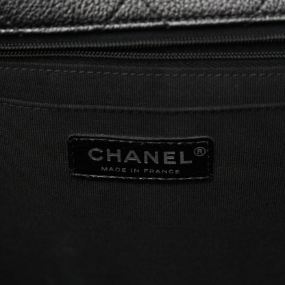 Chanel Grained Calfskin Quilted XXL Travel Flap Bag Black 6 of 10