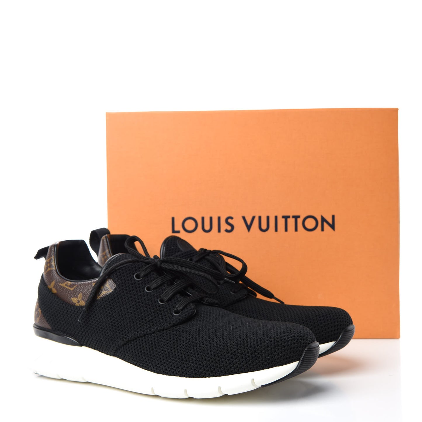 Mesh Monogram Fastlane Low Sneakers 11 Black