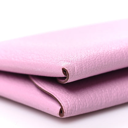 Hermes Chevre Mysore Calvi Duo Card Case Mauve Sylvestre 9 of 10