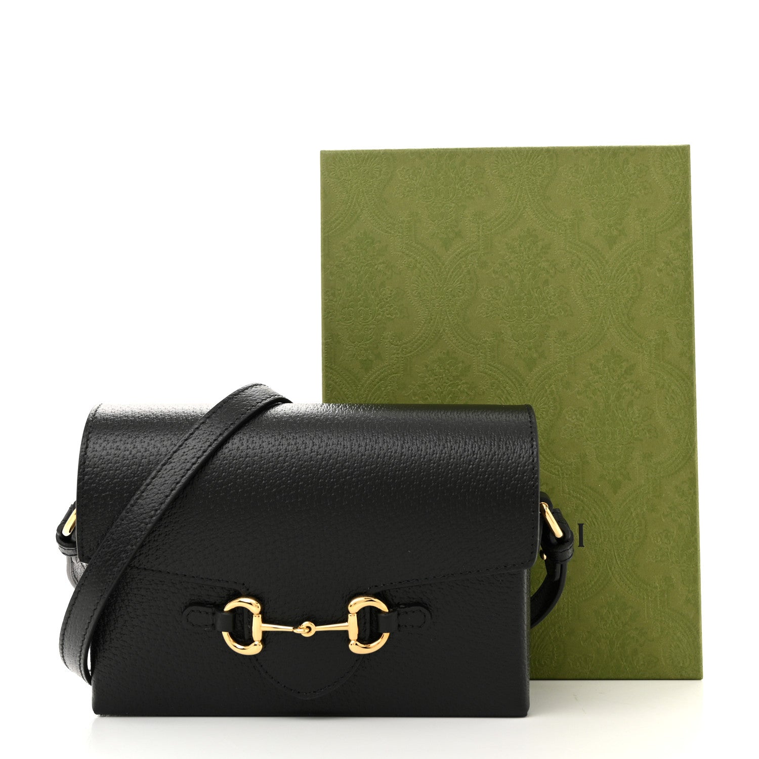 Gucci Calfskin Horsebit 1955 Shoulder Bag Black 11 of 11