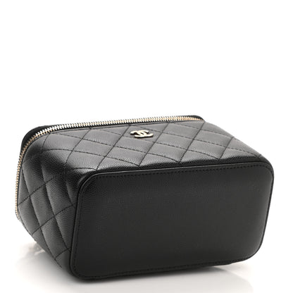 Chanel Caviar Quilted Small Vanity Case With Chain Black 4 of 11
