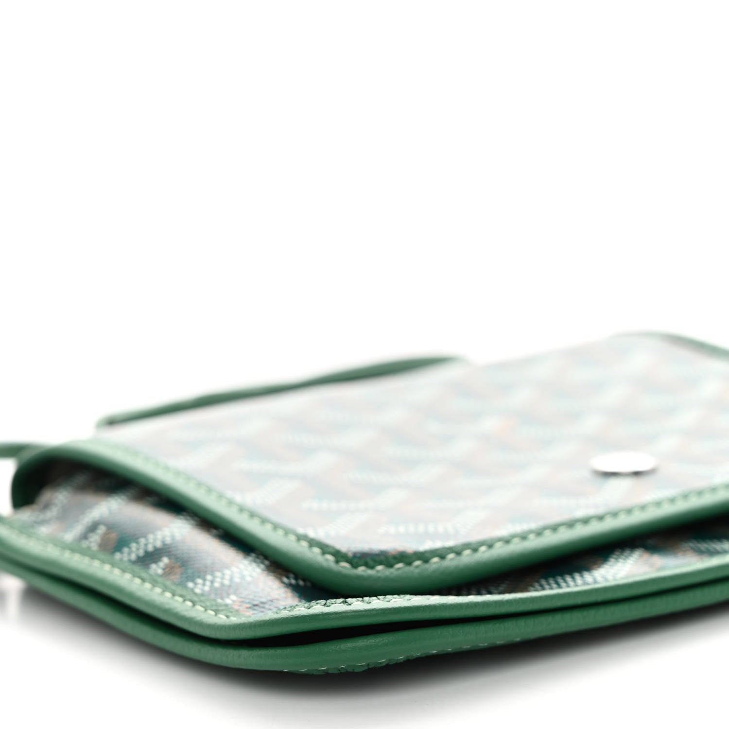 Goyard Goyardine Plumet Wallet Clutch Green 9 of 10
