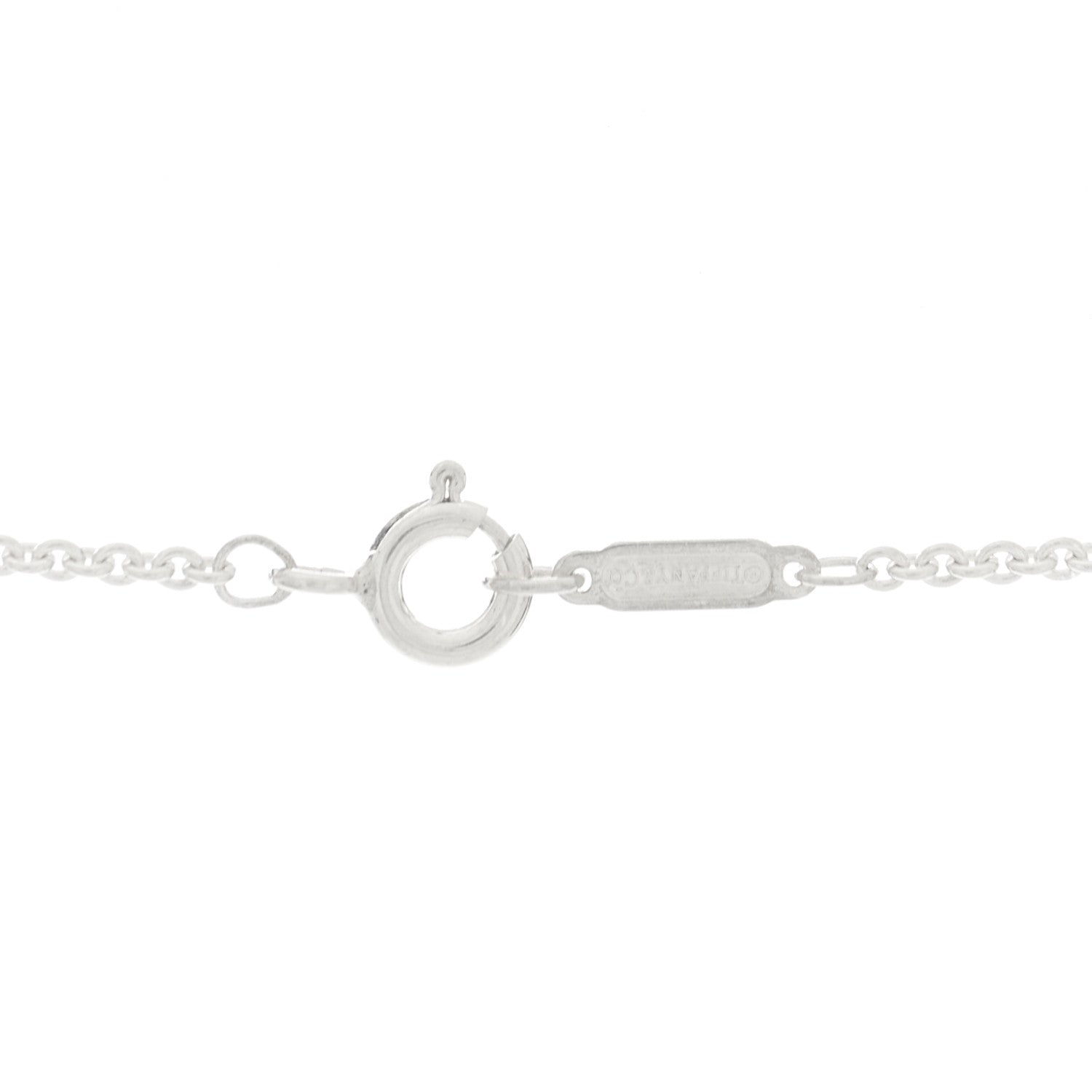 Tiffany Sterling Silver Zipper Bar Pendant Necklace 6 of 7