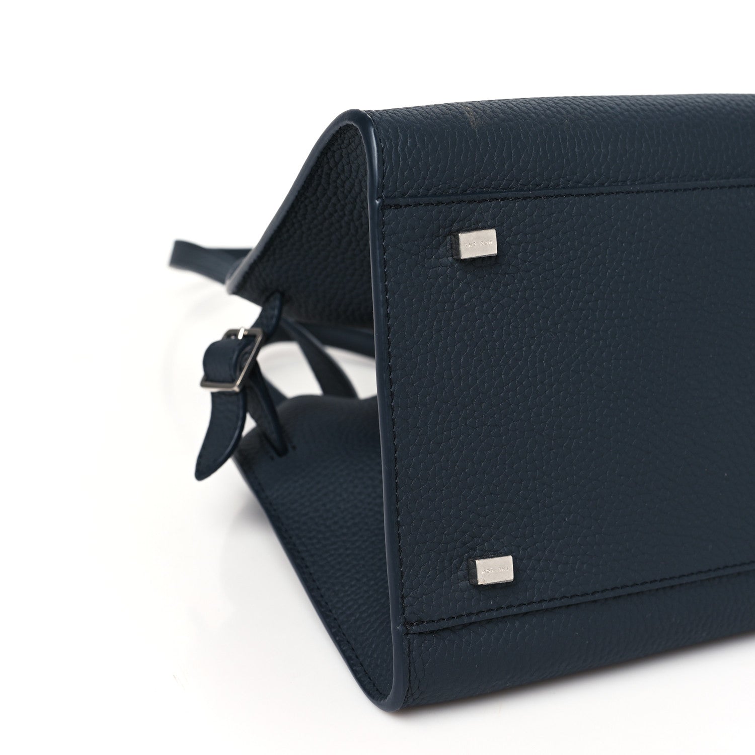 The Row Grained Calfskin Soft Margaux 10 Dark Navy 8 of 10