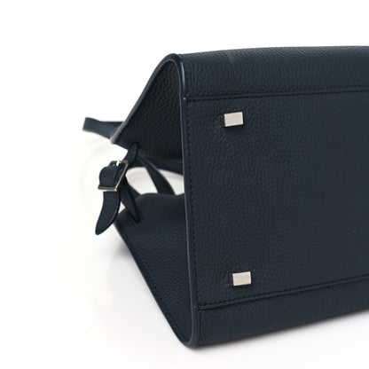 The Row Grained Calfskin Soft Margaux 10 Dark Navy 8 of 10