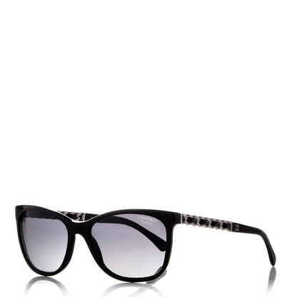 Chanel Cat Eye Chain Polarized Sunglasses 5260-Q Black 1 of 8