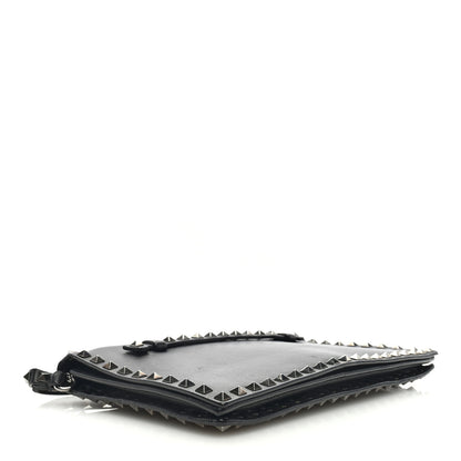 Valentino Garavani Nappa Rockstud Wristlet Clutch Black 4 of 9