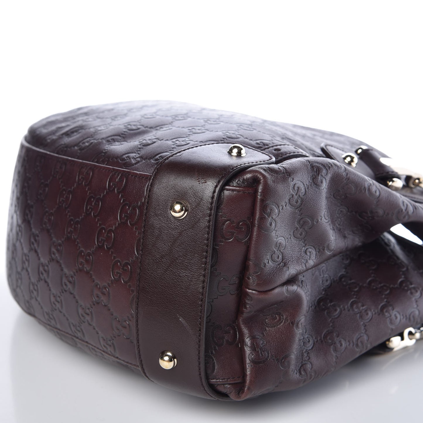 Guccissima Medium Pelham Shoulder Bag Dark Brown