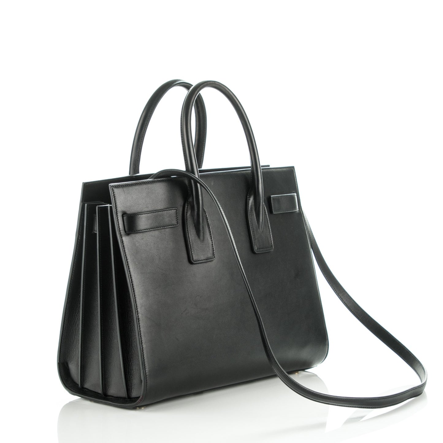 Calfskin Small Sac De Jour Black