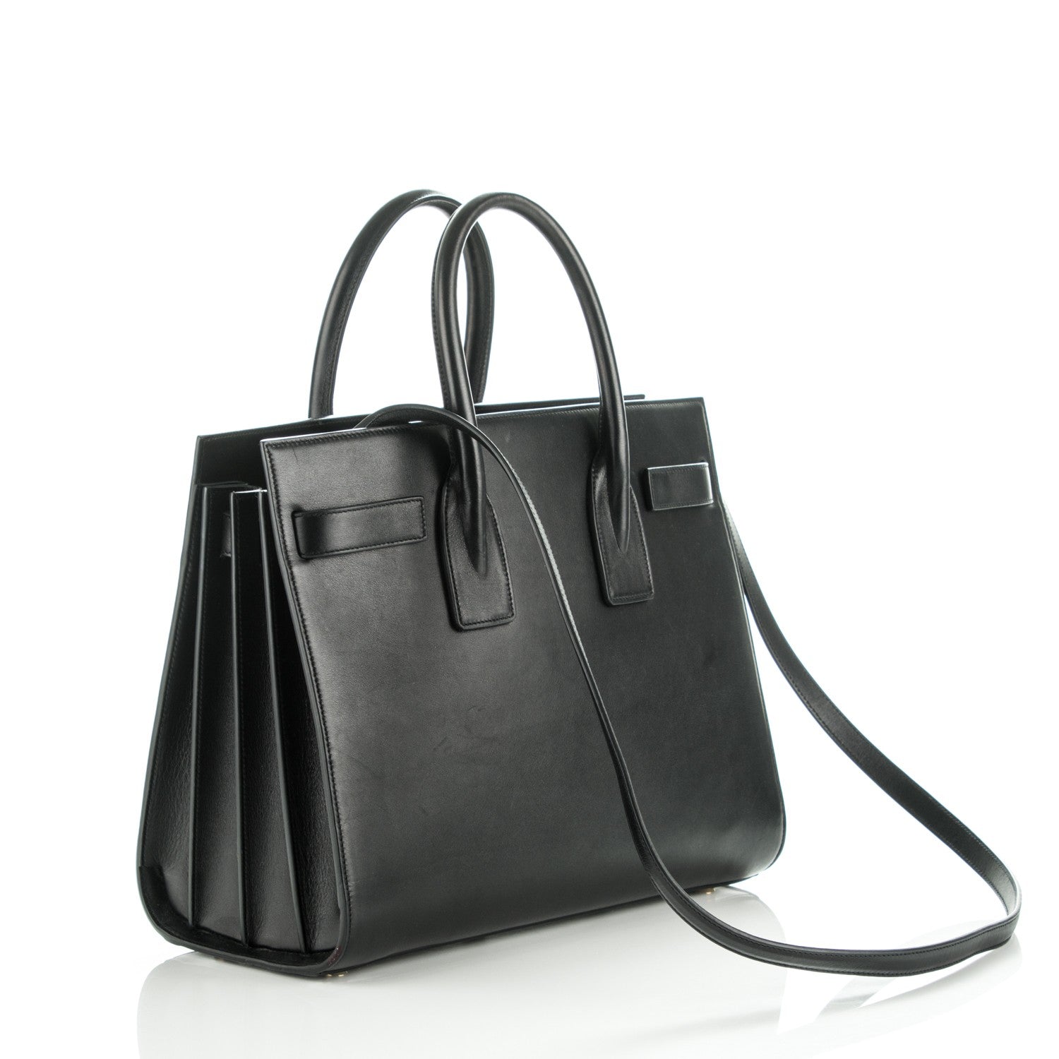 Saint Laurent Calfskin Small Sac De Jour Black 3 of 7