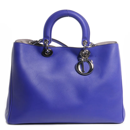 Christian Dior Smooth Calfskin Large Diorissimo Tote Blue Sapphire 1 of 10