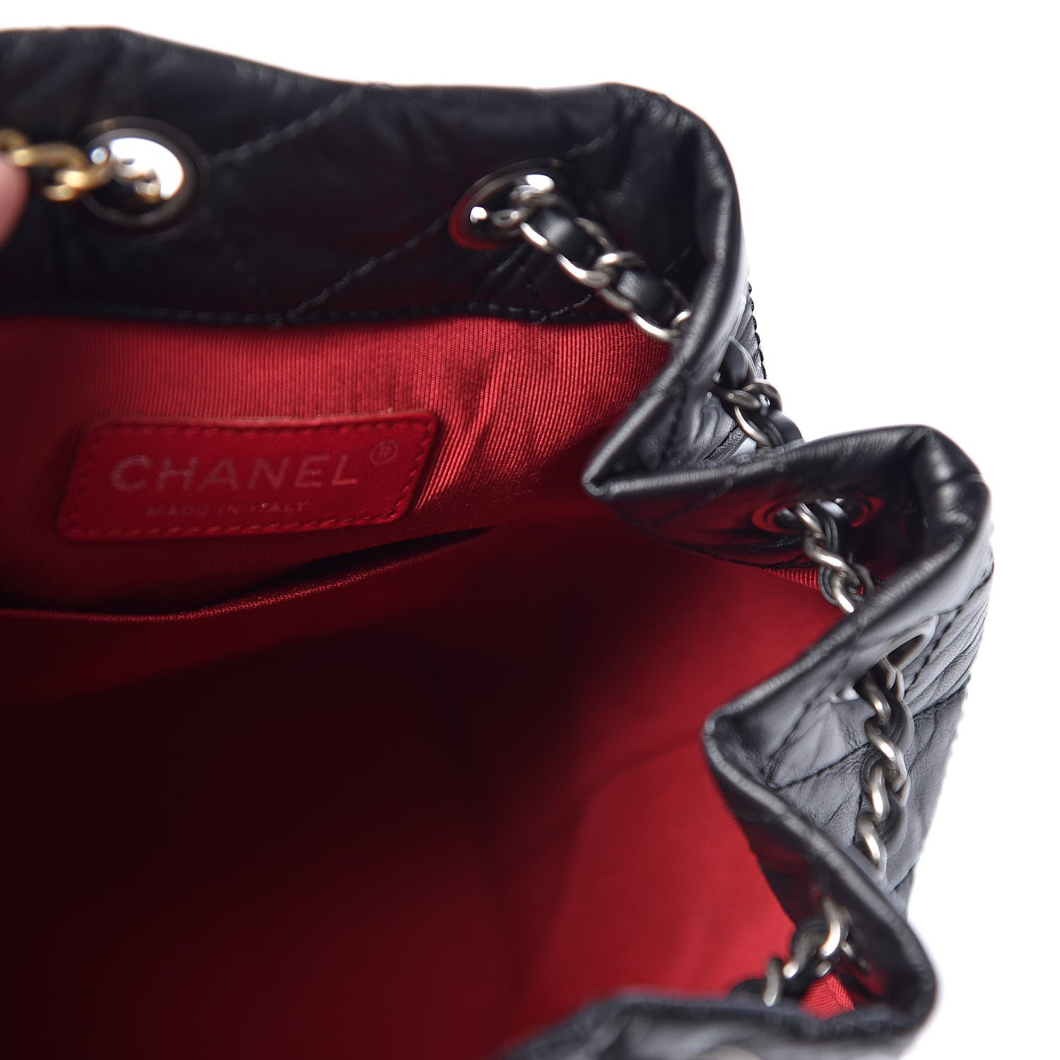 Chanel Aged Calfskin Quilted Small Gabrielle Backpack Black 4 of 9