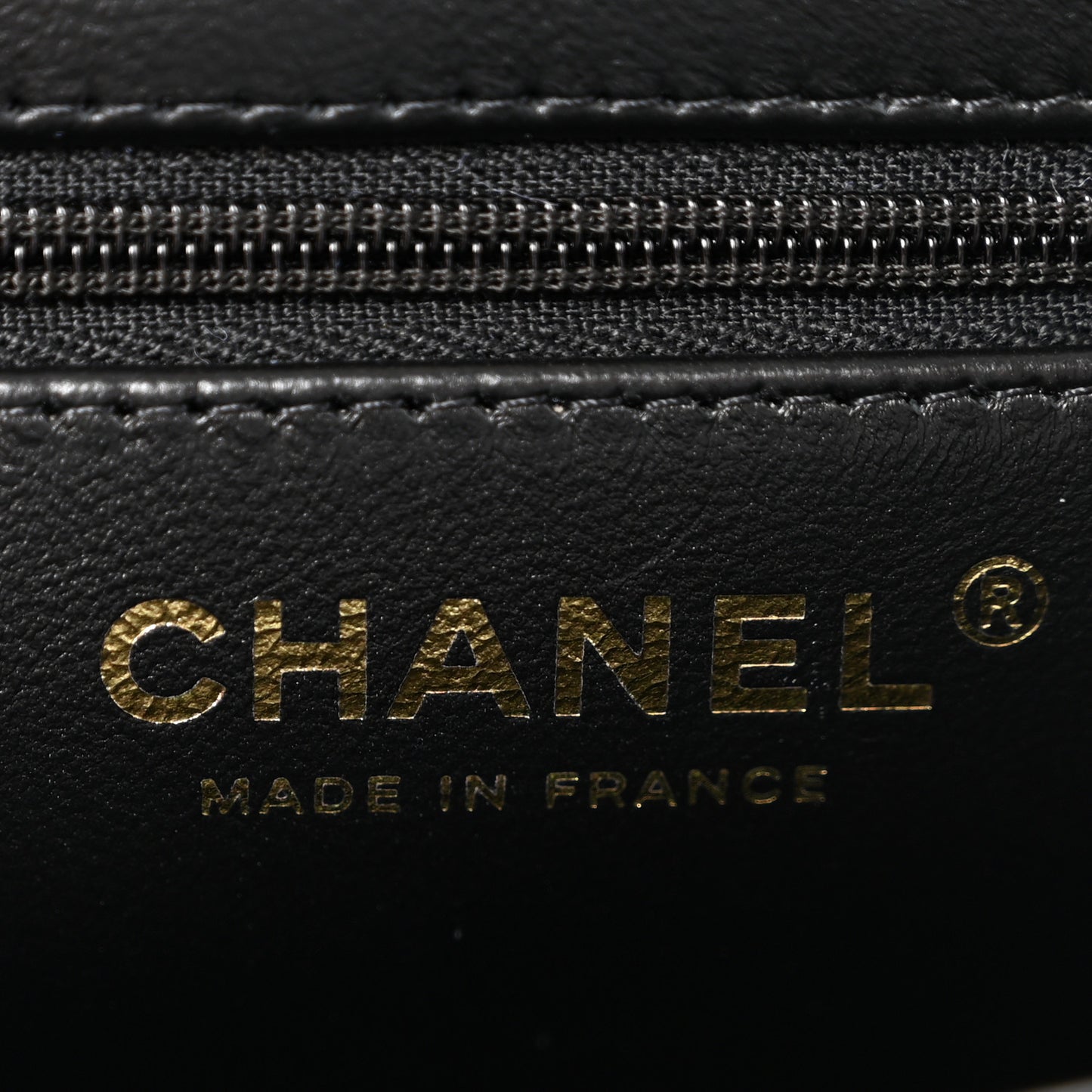 Shiny Aged Calfskin Quilted Nano Kelly Shopper Black