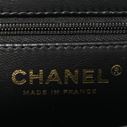 Chanel Shiny Aged Calfskin Quilted Nano Kelly Shopper Black 6 of 11