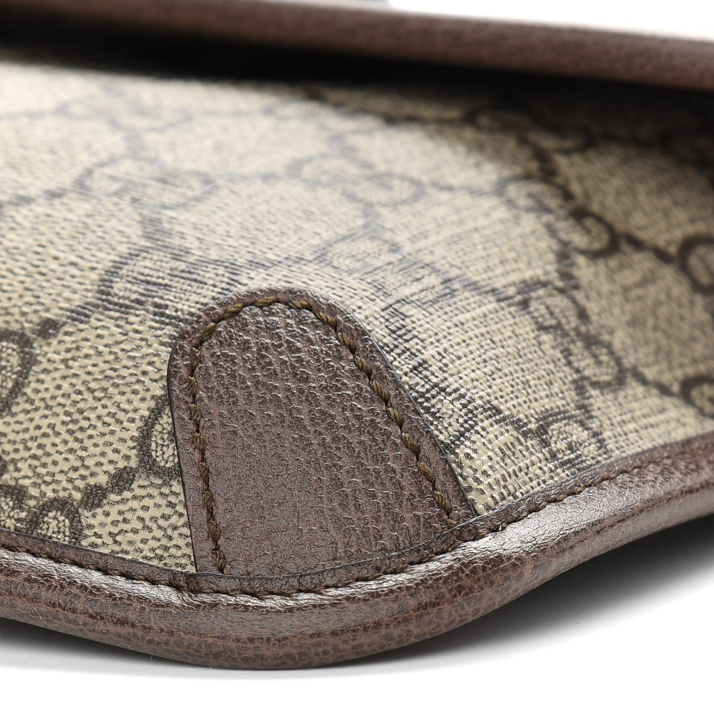 GG Supreme Monogram Neo Vintage Web Belt Bag Brown
