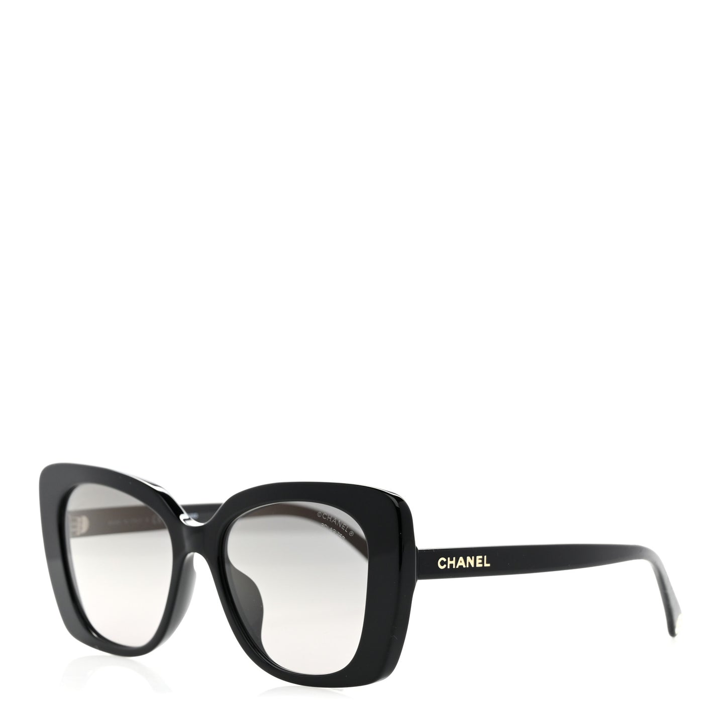 Acetate Polarized Rectangle Sunglasses 5504A Black