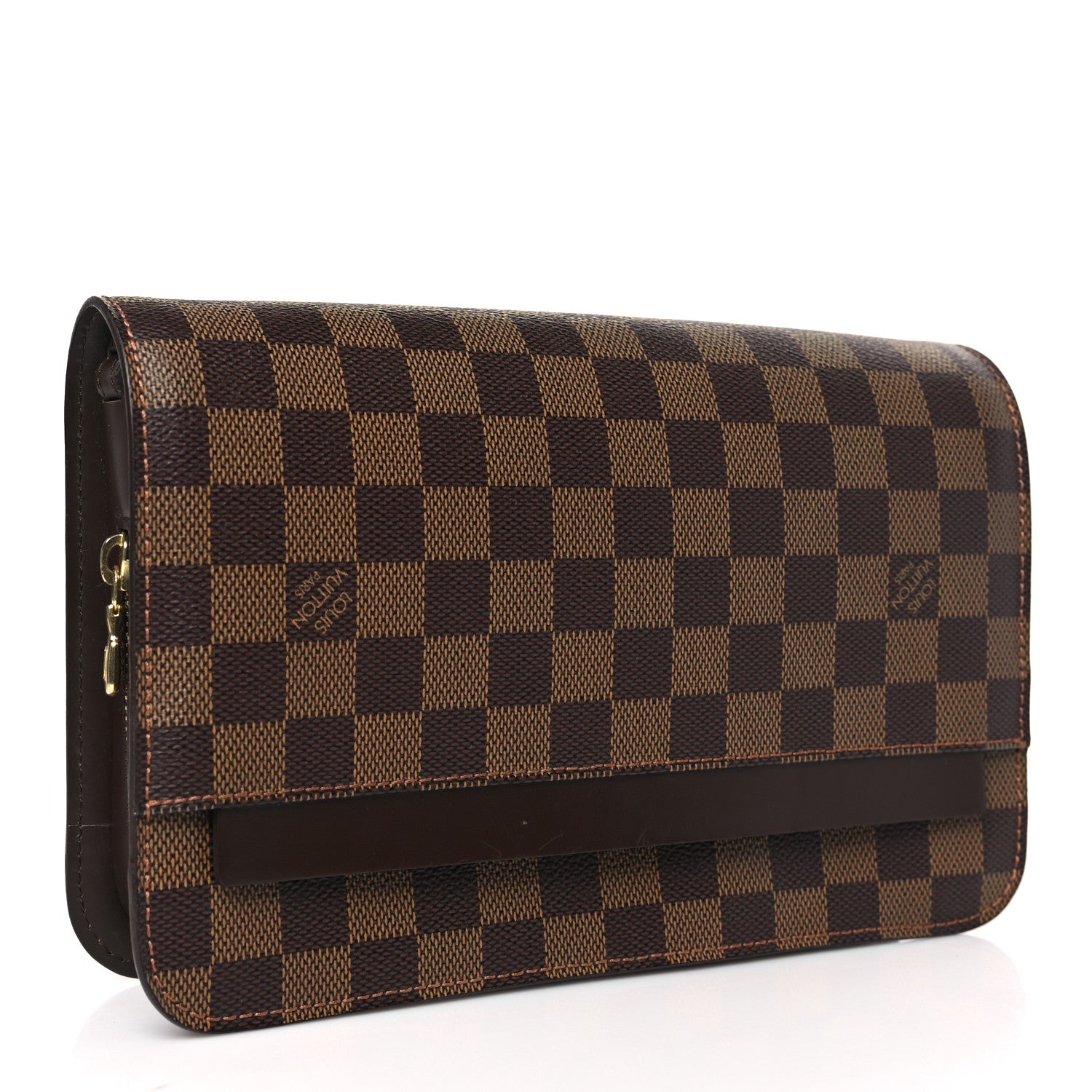 Louis Vuitton Damier Ebene Pochette Saint Louis Clutch 3 of 8