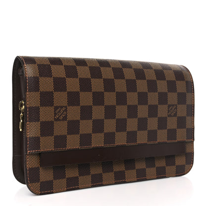 Louis Vuitton Damier Ebene Pochette Saint Louis Clutch 3 of 8