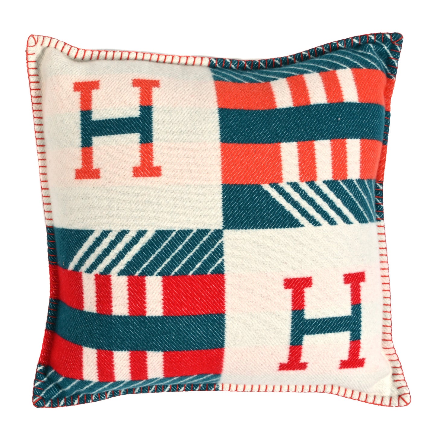 Wool Cashmere Avalon Jump'H Pillow PM Turquoise Émeraude