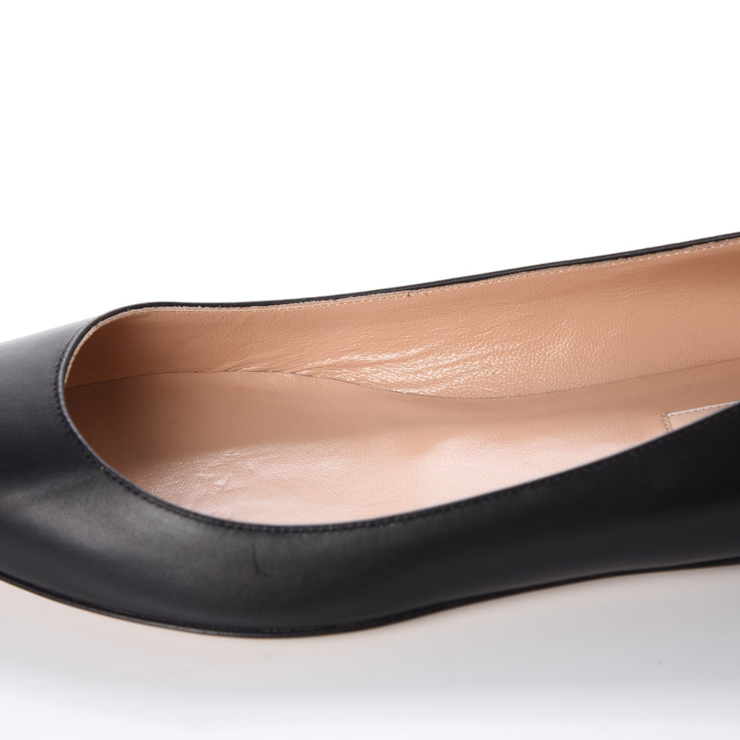 Nappa Rockstud Pointy Toe Ballerina Flats 37.5 Black