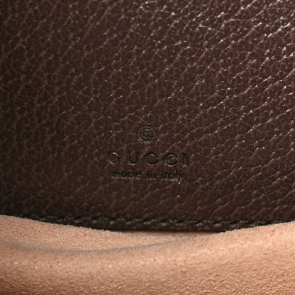 Gucci GG Supreme Monogram Textured Calfskin Web Mini Ophidia Half Moon Hobo Beige Ebony New Acero 6 of 9