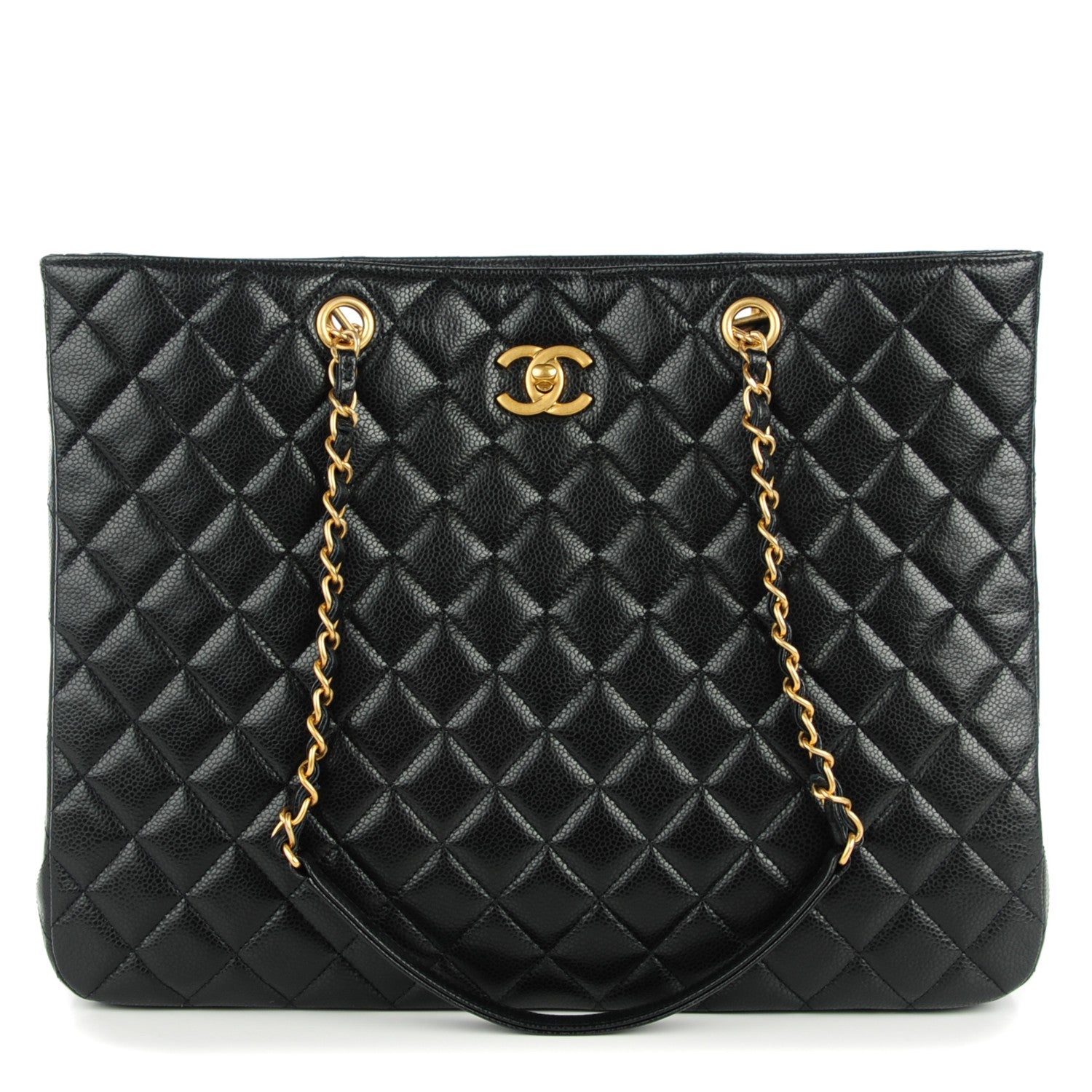 Chanel Caviar Quilted Shopping Tote Black 1 of 8