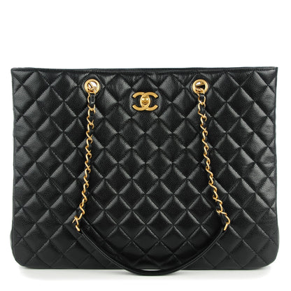 Chanel Caviar Quilted Shopping Tote Black 1 of 8